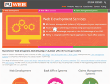Tablet Screenshot of pjweb.co.uk